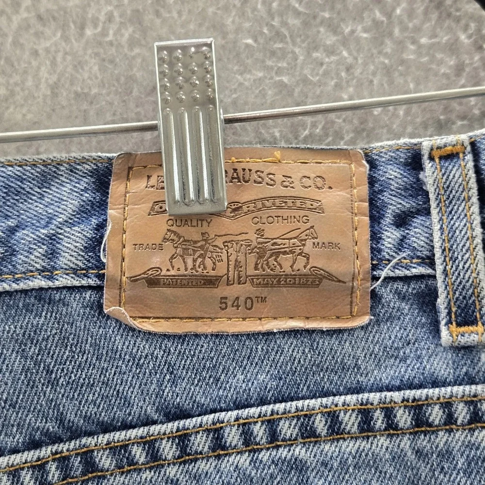 VINTAGE Levi's 540 Men Jeans 36X29 Blue Denim Tapered Athletic Fit  28